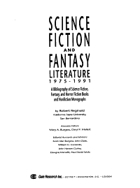 Download Science Fiction and Fantasy Literature  1975 1991 PDF