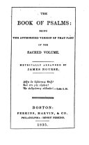 Download The Book of Psalms  Being the Authorized Version     Metrically Arranged by James Nourse PDF