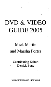 Download DVD   Video Guide 2005 PDF