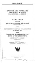 Download Review of Arms Control and Disarmament Activities  99th Congress  1st Session PDF
