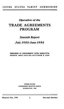 Download Operation of the Trade Agreements Program PDF